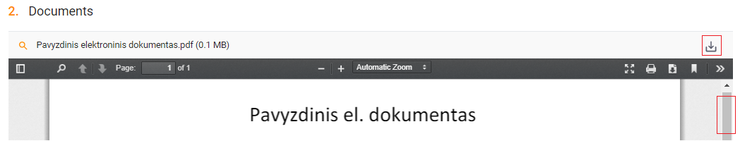 Document preview in the Dokobit
