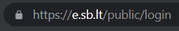 Internet Bank link in the browser