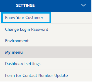 Know your customer