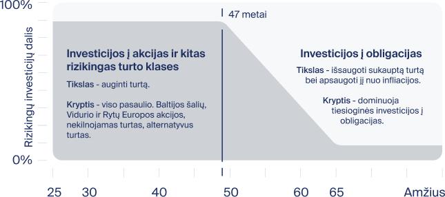 Investavimo strategijos iliustracija
