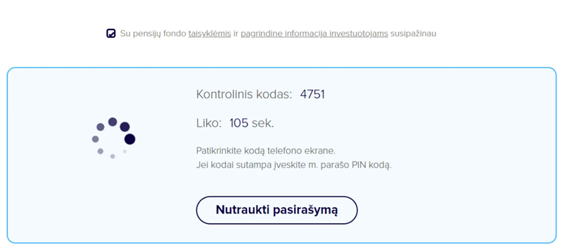 Kontrolinio kodo patikra