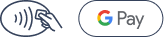 Bekontaktis ir Google Pay ženkliukai