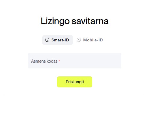 Self-service portal login