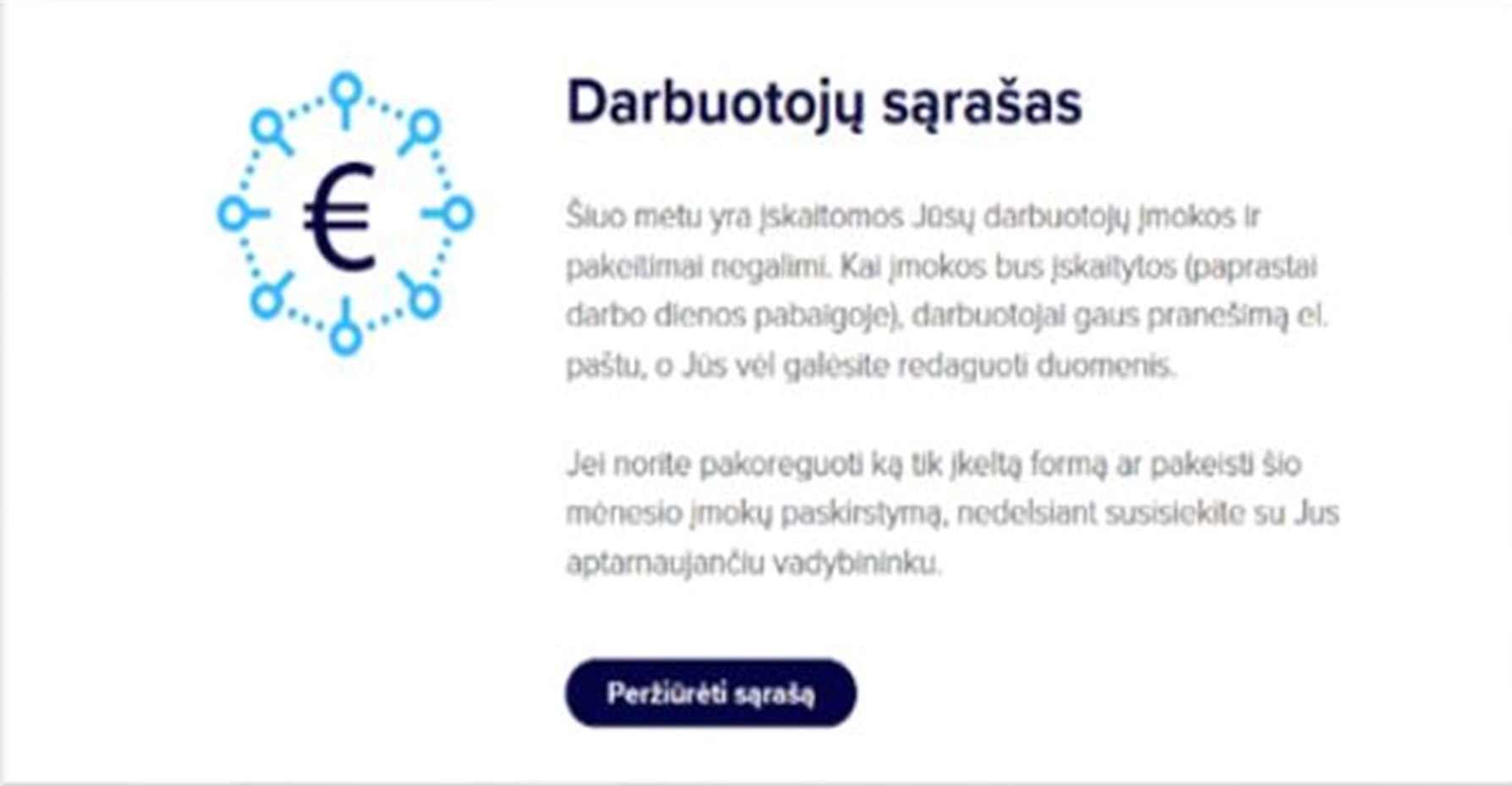 Darbuotojų sąrašas