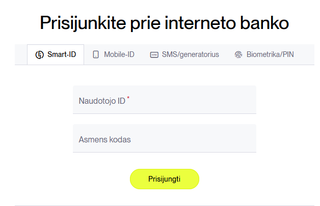 Instrukcija, kaip pasirinkti patvirtinimo priemonę
