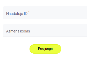 Iliustracija, kur įvesti duomenis