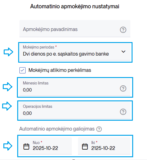 Instruction: create new e-invoice agreement