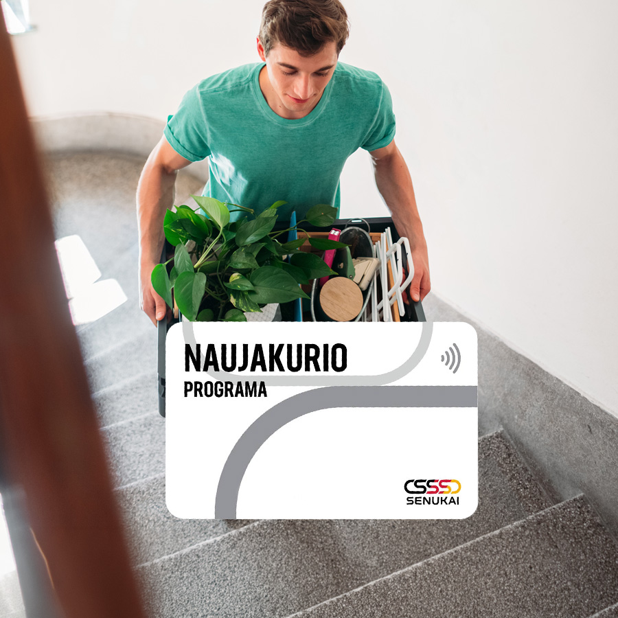Su „Naujakurio“ kortele „Senukuose“