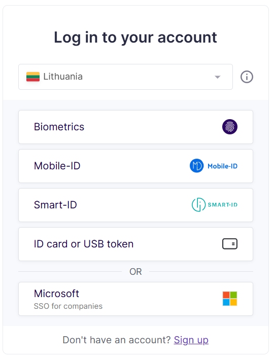 Login to Dokobit
